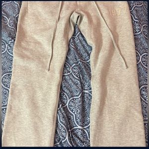 Off-White Cotton Lounge Pants